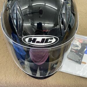 HJC Black Motorcycle Helmet